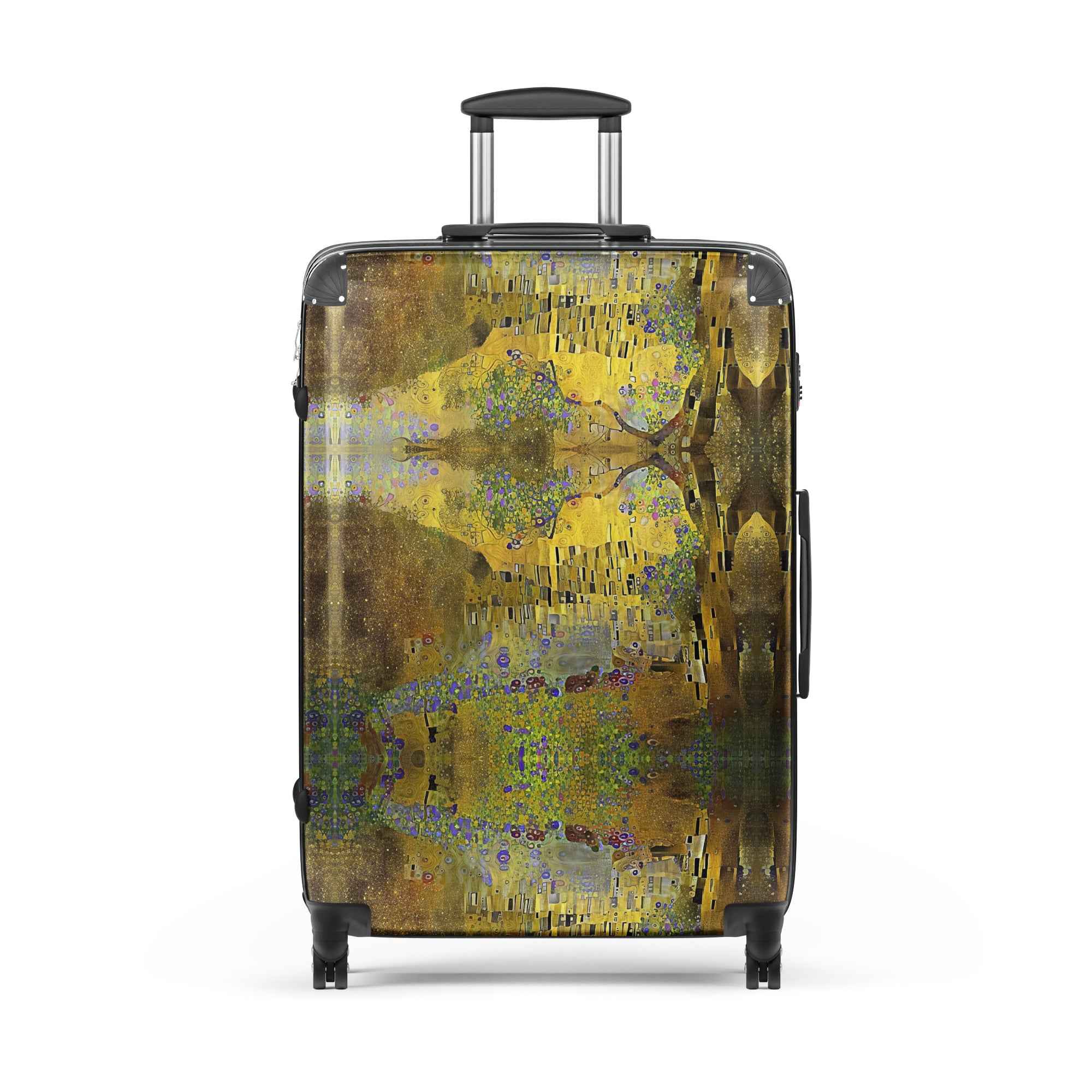 Klimt-Style Suitcase | Abstract Reflections Hard-Shell Luggage by Rosetta Creative Boutique - Rosetta Creative Boutique